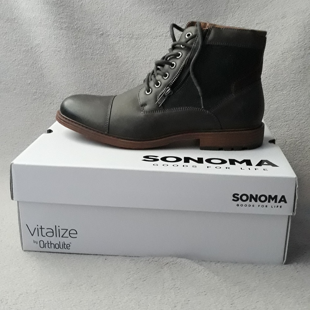 Sonoma Men's Black Ankle Boots